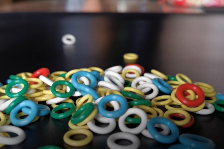 彩色小型O型圈實(shí)拍視頻